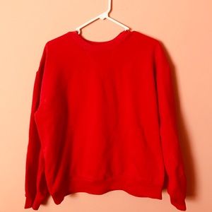 Red Crewneck Sweatshirt